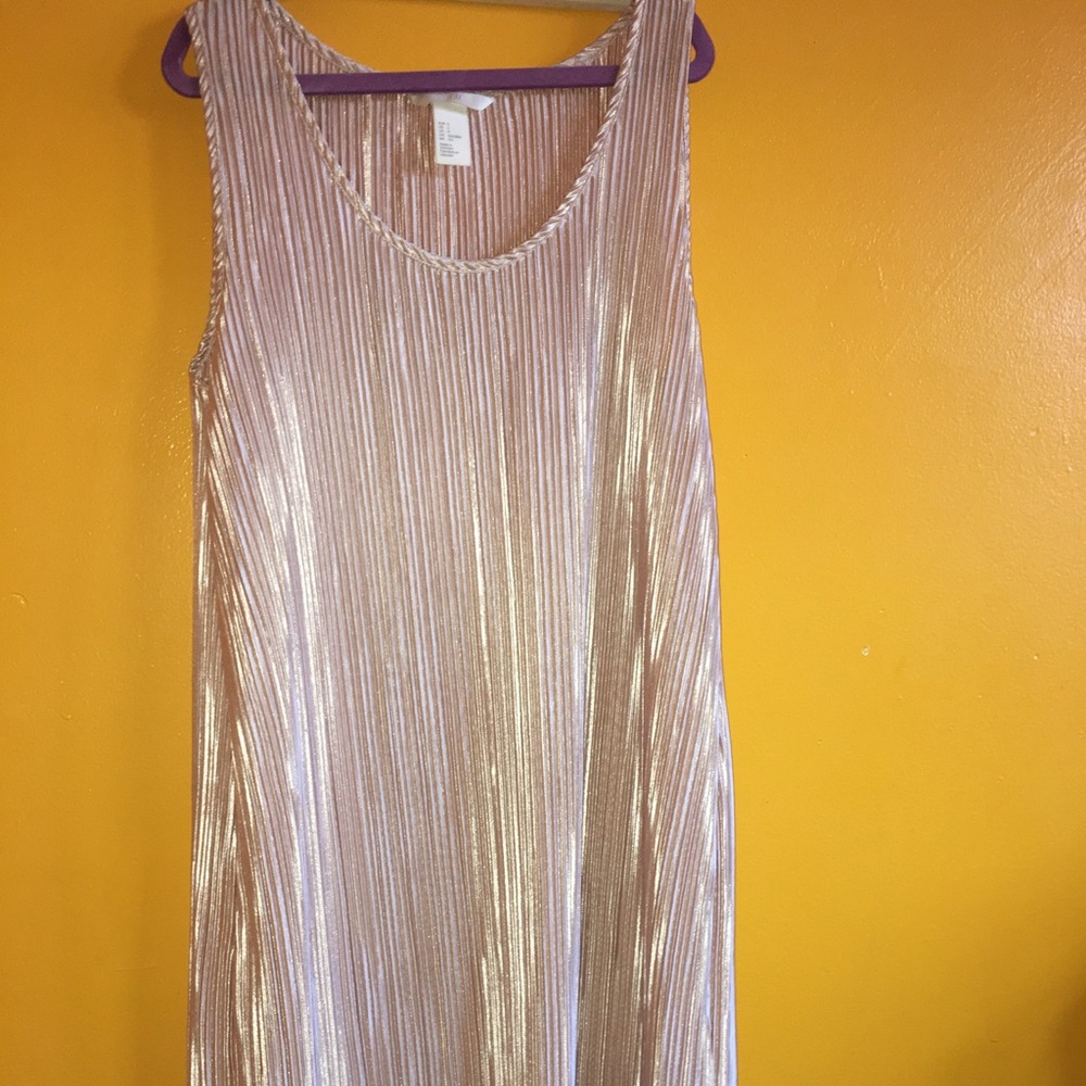 Slinky champagne dress